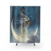 Art Nouveau Scattering Stars 1927 Bashfield Child Night Scene Shower Curtain