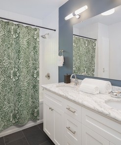 Art Shower Curtain With William Morris Design: Elevate Your Bathroom Decor With This Elegant Piece
