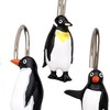 Artic Penguins Resin Shower Curtain, Chf-Php-Art Park Avenue Delux Collection Bathroom Decor