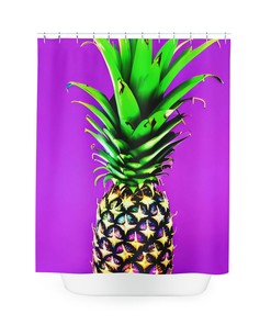 Artistic Botanical Fruit Pineapple Shower Curtain