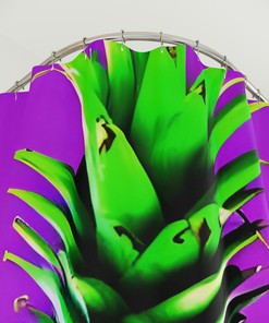 Artistic Botanical Fruit Pineapple Shower Curtain