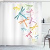 Artistic Dragonfly Fantasy Shower Curtain For Bathroom