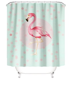 Artistic Flamingo Shower Curtain For A Unique Bathroom