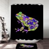 Artistic Frog Shower Curtain - Green Nature Bathroom Decor