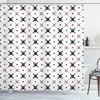 Artistic Girly Skull And Crossbones Pattern Shower Curtain Design