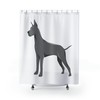 Artistic Great Dane Printed Shower Curtain For Dog Lover Gifts
