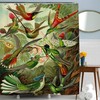 Artistic Hummingbird Tropical Art Shower Curtain For Bathroom