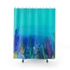 Artistic Ocean Reef Tropical Coastal Beach Shower Curtain with Home Decor - Waterproof Fabric for Bathroom