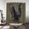 Artistic Owl Shower Curtain - Modern Bathroom Accessory