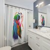 Artistic Printed Cavalier King Charles Spaniel Shower Curtain For Dog Lovers