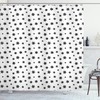 Artistic Star Grunge Print Shower Curtain for Modern Bathrooms