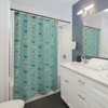 Artistic Wiener Dog Shower Curtain With Custom Dog Art