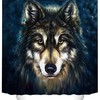 Artistic Wolf Beast Shower Curtain - Bathroom Decor For Nature Lovers