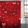 Arts Language Valentine'S Day Shower Curtain - Romantic Bathroom Accessory