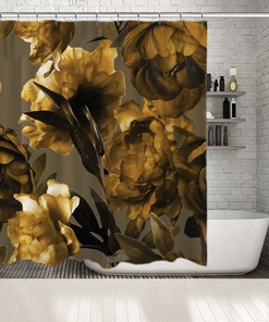 Artwork Printed Full Size Shower Curtain with Unique Designs for a Stylish Bathroom