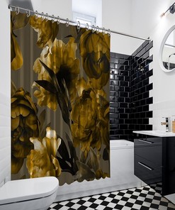 Artwork Printed Full Size Shower Curtain with Unique Designs for a Stylish Bathroom