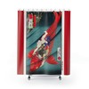 Asian Japanese Art Fish Shower Curtain - Red Coi Fish 1873 Wedding Gift Couple Unique