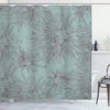 Aster Flower Art Print Floral Shower Curtain For Aesthetic Bathroom