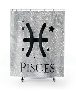 Astrology Lover Shower Curtain, Constellation Gift, Horoscope Star Sign Decor