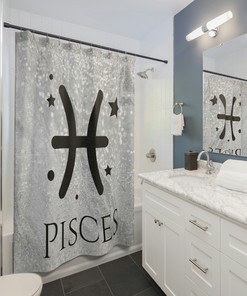 Astrology Lover Shower Curtain, Constellation Gift, Horoscope Star Sign Decor