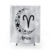 Astrology Lover Shower Curtain With Aries Zodiac Sign Design