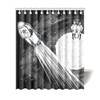 Astronauts Crew Dragon Moon Landing Shower Curtain - By Maru for Bathroom Decor