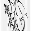Astronomical Celtic Dragon Boho Shower Curtain