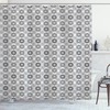 At Home Geometric Pattern Shower Curtain Perfect For Modern Bathrooms