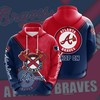 Atlanta Braves All Over Print 3D Hoodie - Unique Style For Any Fan