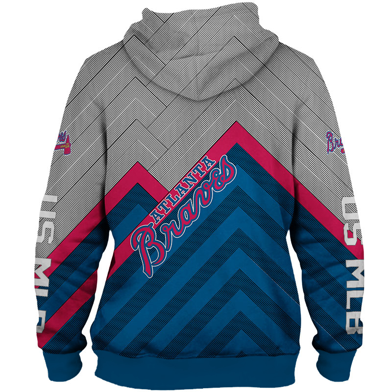 Atlanta Braves All Over Print Baseball Zip Hoodie For Fan Mlb