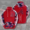 Atlanta Braves Mlb 3D Hoodie With All Over Print Design
