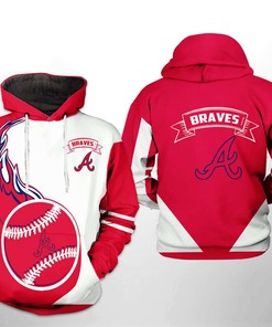 Atlanta Braves Mlb Classic 3D Hoodie Zipper Hoodie - Perfect For Fans Of Any Age