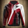 Atlanta Falcons 3D Hoodie In Zipper Style For Fans
