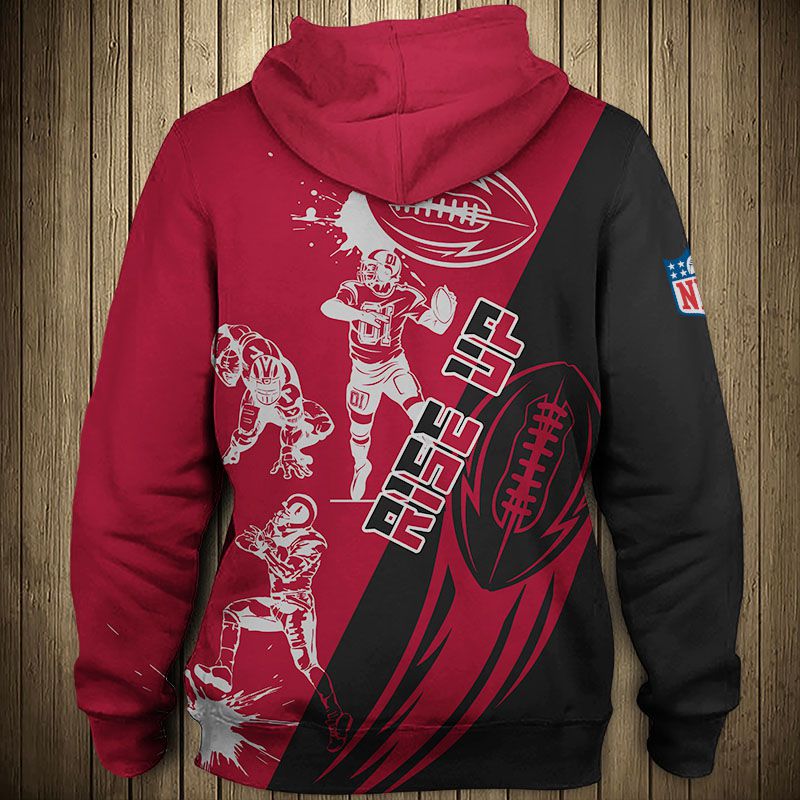 Atlanta Falcons All Over Print Hoodie Cartoon Player Cute Zip Hoodie