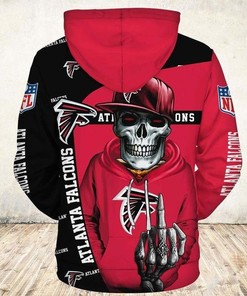 Atlanta Falcons All Over Print Hoodie Cute Death Gifts For Fans
