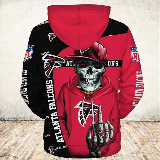 Atlanta Falcons All Over Print Hoodie Cute Death Gifts For Fans