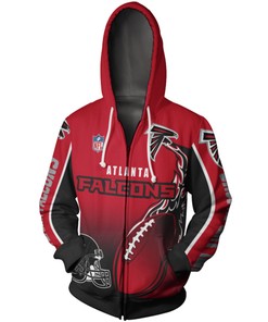 Atlanta Falcons All Over Print Hoodie Cute Flame Balls Graphic Gifts For Fans