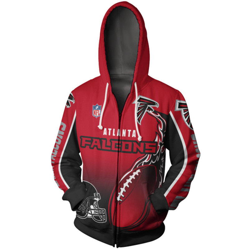 Atlanta Falcons All Over Print Hoodie Cute Flame Balls Graphic Gifts For Fans