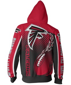 Atlanta Falcons All Over Print Hoodie Cute Flame Balls Graphic Gifts For Fans