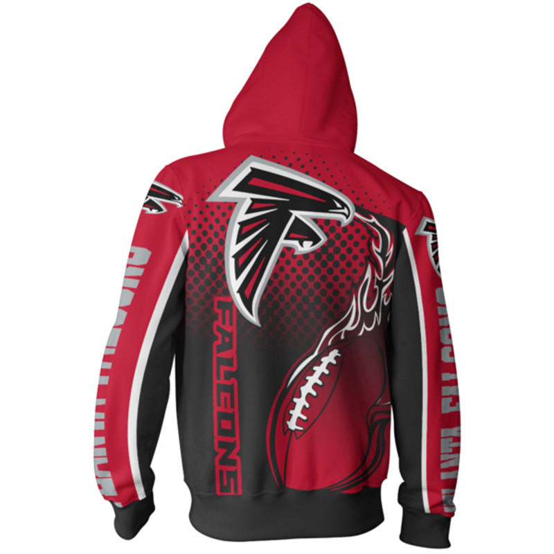 Atlanta Falcons All Over Print Hoodie Cute Flame Balls Graphic Gifts For Fans
