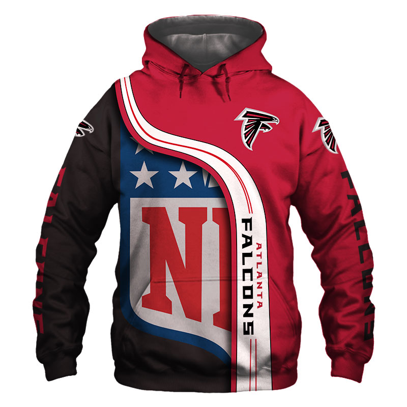 Atlanta Falcons All Over Print Hoodie Pullover Zip Hoodie Nfl For Fans