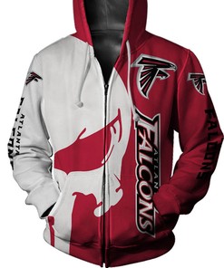 Atlanta Falcons All Over Print Hoodie Skull Printed Gifts For Fans