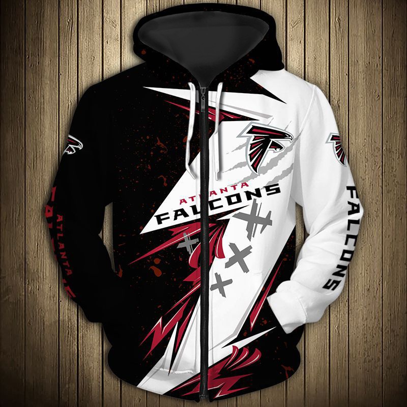 Atlanta Falcons All Over Print Hoodie Thunder Graphic Gifts For Fans