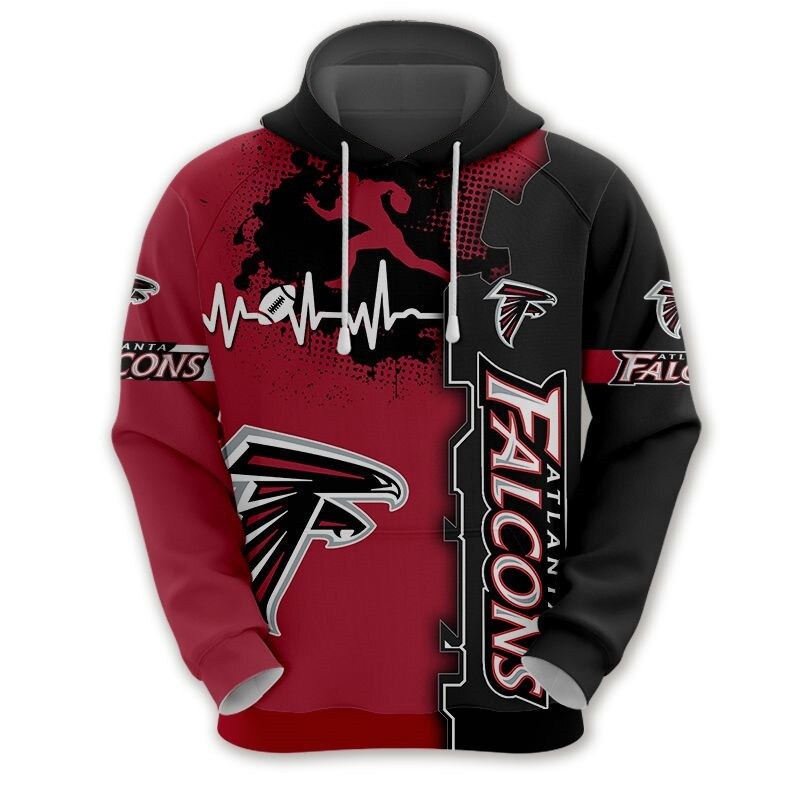 Atlanta Falcons All Over Print Hoodie Zip Hoodie
