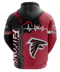Atlanta Falcons All Over Print Hoodie Zip Hoodie