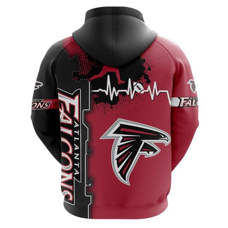Atlanta Falcons All Over Print Hoodie Zip Hoodie
