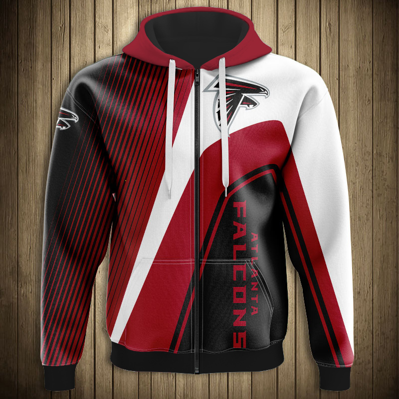 Atlanta Falcons All Over Print Hoodie Zipper For Fans