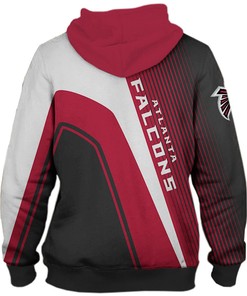 Atlanta Falcons All Over Print Hoodie Zipper For Fans