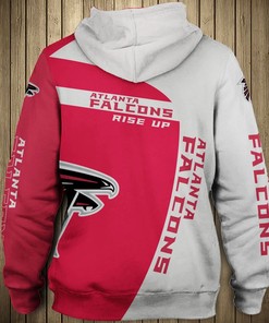 Atlanta Falcons All Over Print Zip Hoodie Pullover Gift For Fans