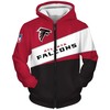 Atlanta Falcons Cool 3D Zip Up Hoodie - Show Your Team Spirit